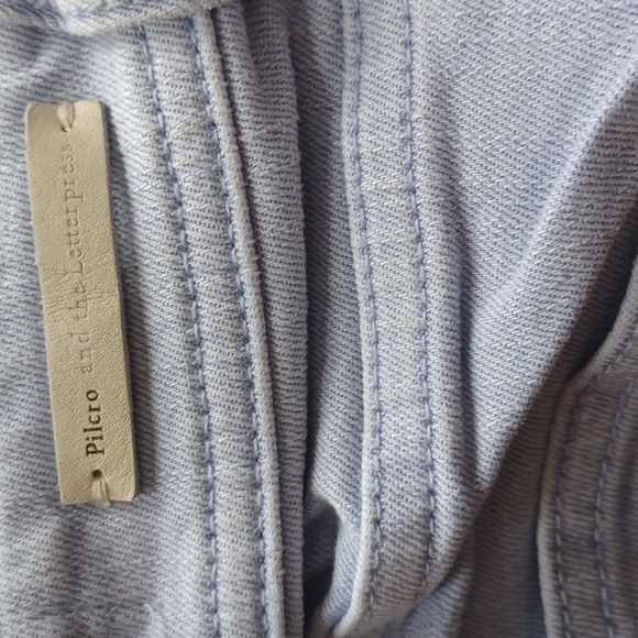 𝅺anthropologie Pilco and the Letterpress lightwash slim straight Size 27 jeans. - Picture 9 of 13